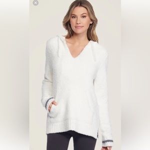 Barefoot Dreams Cozy Chic Sweater Baja Hoodie Size 1 Small Long Sleeve Pullover